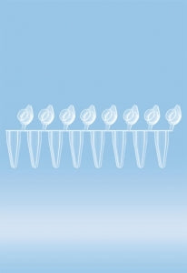 Sarstedt PCR Strip of 8 Tubes - TUBE, PCR, 0.2ML, 8/STRIP, LOW PROF, PP, W/CAP - 72.991.103