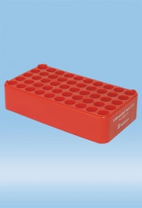 Sarstedt S-Monovette D17 Rack with & without Handles - RACK, D 17, S-MONOVETTE, 13-16.5MM, RED - 93.852.171