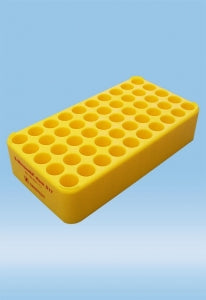 Sarstedt S-Monovette D17 Rack with & without Handles - RACK, D 17, S-MONOVETTE, 13-16.5MM, YELLOW - 93.852.172