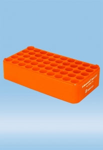 Sarstedt S-Monovette D17 Rack with & without Handles - RACK, D 17, S-MONOVETTE, 13-16.5MM, ORANGE - 93.852.175