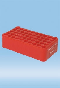 Sarstedt Polypropylene S-Monovette D13 Rack - RACK, FOR 13MM S-MONOVETTE, RED - 93.853.131