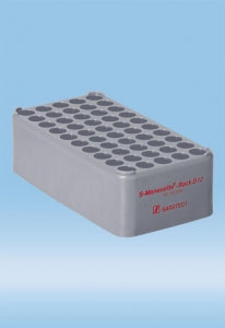 Sarstedt Polypropylene S-Monovette D12 Rack - RACK, 8.5-11.5MM S-MONOVETTE, GREY - 93.854