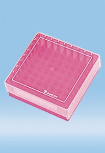 Sarstedt PP Storage Box WithLid - BOX, STORAGE, LID, PP, 81 MICRO TUBE, PINK - 93.876.281