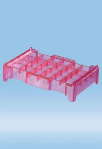 Sarstedt PCR Work Tray - RACK SYS, SUPPORT BASE & PCR TRAY, RED - 95.988.001