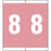 Color: Rose 1 1/2" X 1 1.6875" 500/Roll