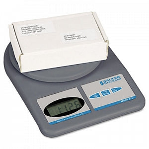 Salter Brecknell Weight-Only Electronic Scale - Model 311 -- 11 lb. Digital Postal / Shipping Scale, Round Platform, 6" dia, Dark Gray - 311