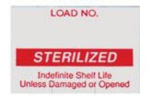 SPS Medical Load Recordkeeping Labels - Universal "Sterilized" Label, Red - UCL-010-R