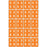 Ames Compatible Color-Code Label Mylar Coated For Durabilitynumeric Double Digit Compatible Series 1 1/2"W X 1 7/8"H 20/Sheet