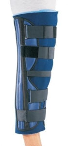 DJO Global ProCare Clinic 3-Panel Knee Splints - Clinic Tri-Panel Universal Knee Splint with Straight Stays, 24" Long - 79-80830