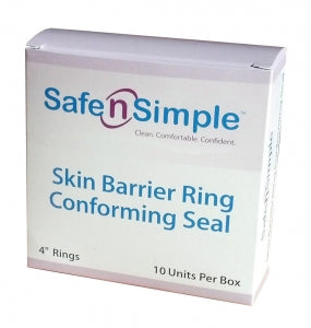 Safe N Simple Ostomy Seals - Skin Barrier Ring with Conforming Seal, 2", 10/Box - SNS684U2