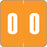 Color: Orange 1 1/2" X 1 1/2" 500/Roll
