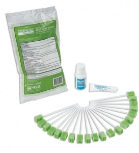 Sage Products Oral Swab Systems - Oral Swab System Kit with Perox-A-Mint Solution and Sodium Bicarbonate Rinse - 6000