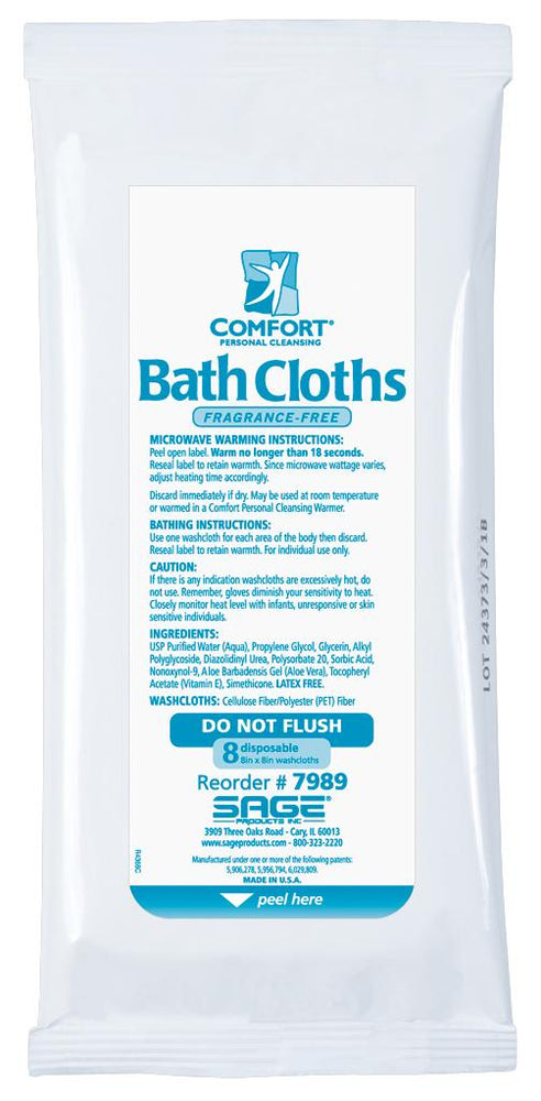Fragrance-Free Bath Cloths by Sage Products