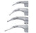 SunMed Basic GreenLine Miller Laryngoscope Blades - GreenLine Miller Laryngoscope Blades, Matte, Soft, 67 mm - FOB-AMIL-00