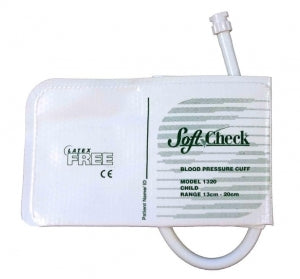 Spacelabs SoftCheck Fabric Disposable BP Cuffs - SoftCheck Single-Tube Disposable Fabric Blood Pressure Cuff with Bayonet Connector, Child - ST1320HP-20