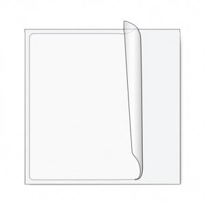 Shamrock Scientific Scientific Mylar Overlay Labels - Clear Mylar Label, 3" x 3" - ME-22