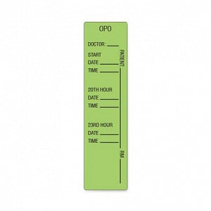 Sharrock Scientific Alert Labels - LABEL, OBSERVATION, ALERT, GREEN - OPO2