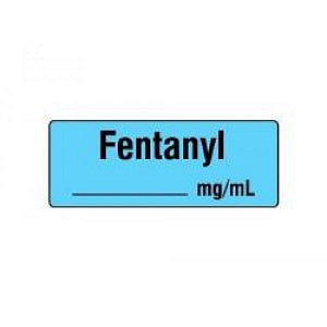 Shamrock Scientific Fentanyl Labels - Anes Fentanyl Label, Blue, Precu ...