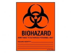 Shamrock Scientific Biohazard Warning Identification Labels - OSHA Bio ...
