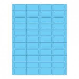 Shamrock Scientific Piggyback Labels for Patient Charge System - LABELS, PIGGYBACK, BLUE, 5000 SHT / CS - MSL-4FLAT-PB-6
