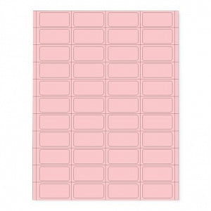 Shamrock Scientific Piggyback Labels for Patient Charge System - LABELS, PIGGYBACK, PINK, 5000 SHT / CS - MSL-4FLAT-PB-7