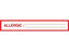 Shamrock Scientific Nursing Tapes for Instruction and Communication - LABEL 1X5 ALLERGIC 500/RLMIN 6 RLS - SN-3