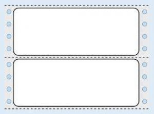 Shamrock Scientific Blank Lables (One Wide) - Labels, 3.5" x 15" x 16", White - SNO-33