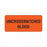Shamrock Blood Collection Compatibility Labels - Uncrossmatched Labels, Red, 6-Roll Minimum Order - CCLAC-UNCROSSMATCHED