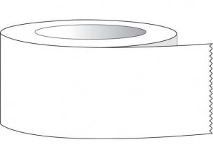 Shamrock Scientific Multipurpose Labeling Tape with 3" Core - Multipurpose Labeling Tape, 1" x 60 yd., White - ST-100-1