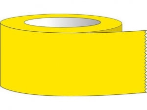 Shamrock Scientific Multipurpose Labeling Tape with 3" Core - Multipurpose Labeling Tape, 1" x 60 yd., Yellow - ST-100-2