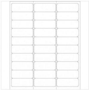 PDC Healthcare Chart Labels - Portrait Laser Label, 8" x 1" - LS1258