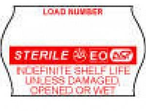 Brady Worldwide METO Label Guns - Label Gun, Load Number, Sterile, White / Red, 1" x 5/8" - NPTSTER1