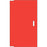 Visitor Pass Badge Direct Thermal Paper 1" Core 2 7/16" X 4.1875 Red 250 Per Roll