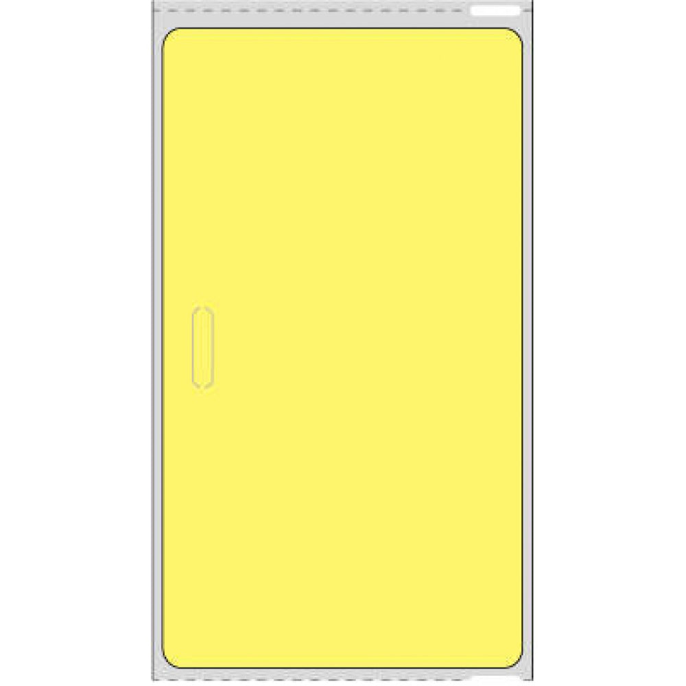 Visitor Pass Label Compatible With Dymo Printer Direct Thermal Paper Permanent 1" Core 2 5/16" X 4" Fl. Yellow 250 Per Roll