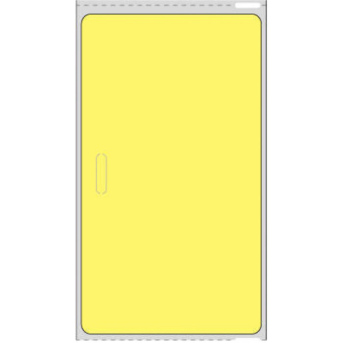 Visitor Pass Label Compatible With Dymo Printer Direct Thermal Paper Permanent 1" Core 2 5/16" X 4" Fl. Yellow 250 Per Roll