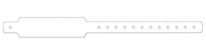 PDC Healthcare Confident Thermal Wristbands - Conf-ID-ent Wristband, White, 3" Core - WBCA35T-1