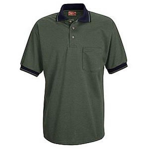 Vf Workwear-Div / Vf Imagewear (W) Ladies Knit Twill Polo - Ladies Knit Twill Polo Shirt, 50% Cotton/50% Polyester Twill, Moss Green, Size 3XL - SK52MG3XL