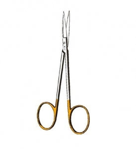 Sklar Sklar Edge Tungsten Carbide Iris Scissors - Edge Tungsten Carbide Iris Scissors, 4.5", Curved - 16-2505
