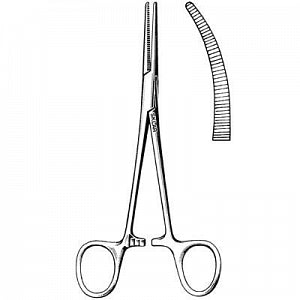 Sklar Crile Forceps - Crile Hemostatic Forceps, Curved, 7.5" - 17-3175