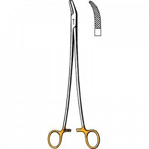 Sklar TC Heaney Needle Holders - TC Heaney Curved Needle Holder, Serrated Tip, 8-1/2" - 21-8060