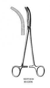 Sklar Non Sterile Wertheim Pedicle Clamps - Wertheim Pedicle Clamp, Non-Sterile, 9.75" - 33-1376