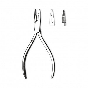 Sklar Needle Nose Pliers - PLIERS, NEEDLE NOSE, GROOVED TIP, 5.25" - 40-1776