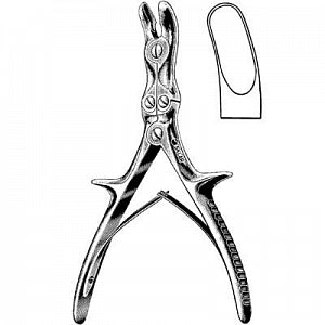 Sklar Stille-Luer Rongeur - RONGEUR, CURVED STILLE-LUER BONE 8 - 40-4085