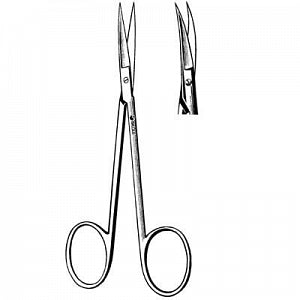 Sklar Iris Scissors - SCISSORS, IRIS, 4.5", CURVED, S / S, DEL - 47-1248