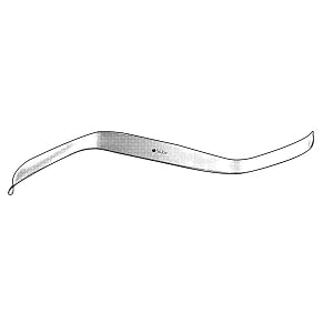 Sklar Fischl Double Ended Shoe Horn Retractor - Fischl Double Ended Shoe Horn Retractor, Stainless Steel, 6" - 57-1440
