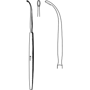 Sklar Antrum Curettes - Antrum Curette, Forward, Cut, Oval, 90°, 7.5" - 70-6126