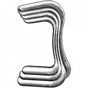 Sklar Sims Vaginal Retractor #2 - Sims Vaginal Retractor, Double End, #2 - 90-3151