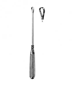 Sklar Sims Uterine Curette - Sims Malleable Sharp Uterine Curette, 11", Size 6 - 90-5426