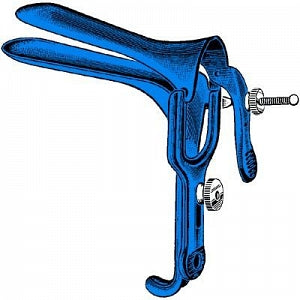 Sk Sklar Blue Graves Vaginal Speculum - SPECULUM, VAGINAL, GRAVES, BLUE, SM, NO LOOP - 91-5060