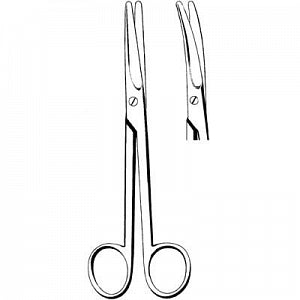 Sklar Curved Sterile Mayo Scissors - Mayo Curved Scissors, 6.75", Sterile - 94-6097